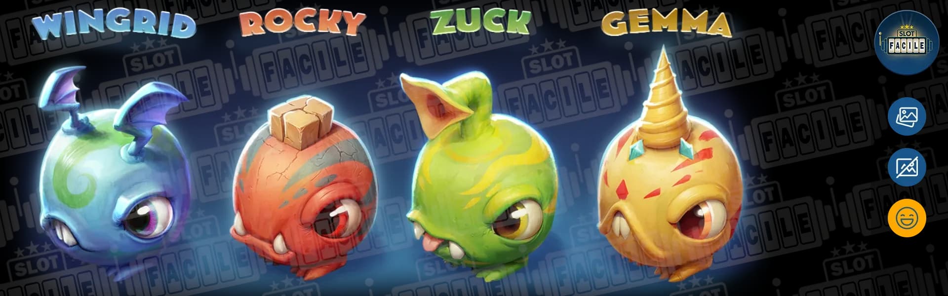 Chomplings slot machine gratis su slotfacile protagonisti.webp