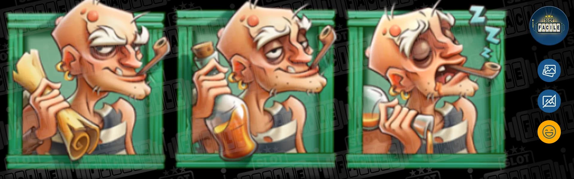 Crabby's Gold slot machine gratis su slotfacile simbolo pirata verde.webp